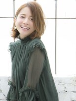 ロンドプランタン 恵比寿(Lond Printemps)&nbsp;【ロンド恵比寿店】長めバング大人ふんわりボブアッシュベージュ