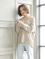 ナオシ トレス 富雄店(nao*c tres)&nbsp;リップラインでゆらりと揺れるボブvol.3