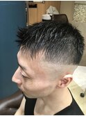 仙台D ブラックスキンフェード クロップstyle