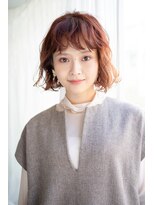 マグノリア(MAGNOLiA) くしゃっとベビーバングが可愛いキュートなボブヘア・・・HINATA