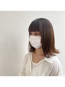 ジュエ ヘアー デザイン(Jue hair design) パツっと外ハネボブ