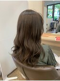 【bel.高野】グレージュカラー/シルキーベージュ/斜めバング