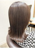 大人可愛い外ハネボブペールベージュ