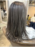 【中迫】大人の上品なハイライトカラー白髪ぼかし