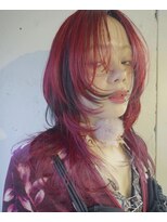 ハコ プラス(HACO+)&nbsp;ウルフ　レイヤーカット　ケアブリーチ　デザインカラー