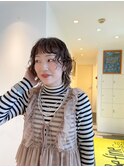 ミディアムウルフ ラブウェーブパーマ
