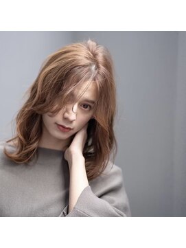 オースティン 調布アミックス(AUSTIN) 大人かわいい前髪セシルカットココアブラウンフリンジウェーブ