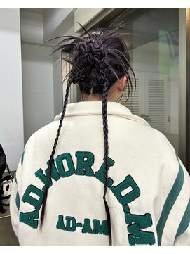 レコ 渋谷(LECO) ディープパープルのカチモリヘアセット