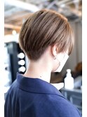 【SHARON原宿】ハイトーンベージュ× ハンサムショート