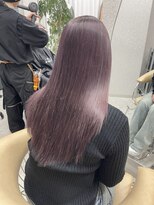 リリー(Lilley) くすみベージュ×姫カットレイヤー×韓国風巻き【ayana】