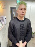 【mint green】ハイトーンメンズベリーショート/ミントグリーン