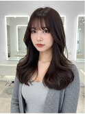 韓国女子レイヤー★レイヤーカット/透明感カラー/トリートメント