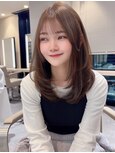 レイヤーカット/韓国ヘア/ブラウンカラー