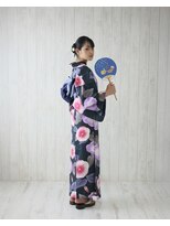 スタジオハロー 浴衣カチモリヘア