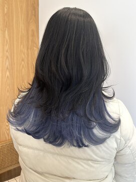 トリート 市川店(TREAT) ロングウルフ×ブルーアッシュ