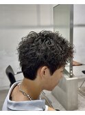 渋谷スパイキーパーマスパイキーショートパーマ刈り上げショート