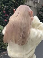 サンクマーケット 渋谷(cinq MARKET) 渋谷ダブルカラーブリーチカラーミルクティーベージュハイトーン