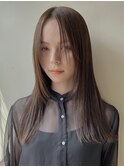 レイヤーカットハッシュカット顔まわりミディアムロング