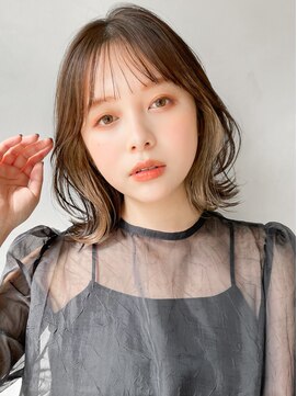 アグノス 青山(Agnos) くせ毛風カールセミディモテ髪うるツヤ美髪イメチェン艶感