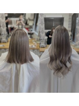 アンディー(ANDY) ミルクティーグレージュ×シールエクステ