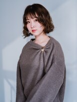 ヘアークラフト(Hair Craft) ボブパーマ×ブラウンカラー【岡山】ゆるふわパーマ