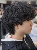 シャドウパーマ/アクティブショート/マッシュウルフ/千葉駅/関