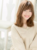 大波純一美容室パーティハン&nbsp;ニュアンスパーマ耳掛け小顔ゆる巻ミディアムa小山10代20代30代