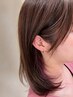 【夏のさりげないオシャレに】カット＋イヤリングカラー＋全体カラー