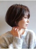 【ショートカット】大人かわいい小顔ナチュラルショートボブ