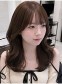 ミルクブラウン/ひし形レイヤーボブ/ハッシュレイヤーボブ/静岡