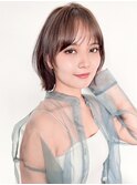 ☆切りっぱなしボブ　韓国風ミディアムレイヤー☆イメチェン