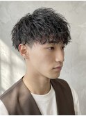 メンズカット×ツイストスパイラルパーマ