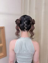 フェリーチェ 六本木店(Felice)&nbsp;クラゲヘア ツインアレンジ ヘアメイク ヘアセット ミディアム