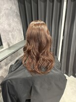 ネームレス 心斎橋(nameless)&nbsp;ブラウンでトーンアップ 髪質改善カラー セミロング 心斎橋艶