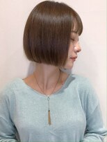 小顔、オリーブカラー、ハイライトカラー、セミウェットウェーブ