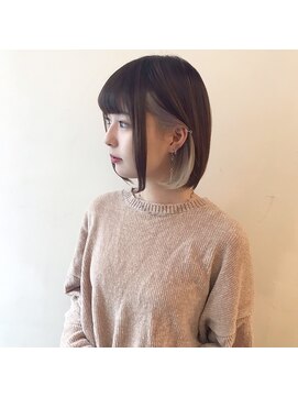 モアナ バイ ヘッドライト 沖縄豊見城店(Moana by HEADLIGHT) Moana豊見城#インナーカラー#ボブ