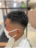 フェード×癖毛活かして