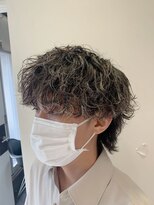 フォルテ 草薙店 波巻きパーマ ハイライトカラー