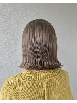 バルオン(BAR:ON) 【BAR:ON】ボブ×ミルクティベージュ