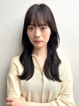 トレス(TRESS) 外ハネボブ　レイヤーボブ　くびれミディアム　ブラウンカラー