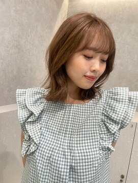 エジョン 三鷹店(Aejon) シルキーベージュプリカールチョコレートミディアムヘア