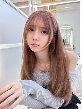 アフロートリノ(AFLOAT Leino) 大人可愛い顔周りカット 似合わせ おくれ毛 韓国風前髪カット
