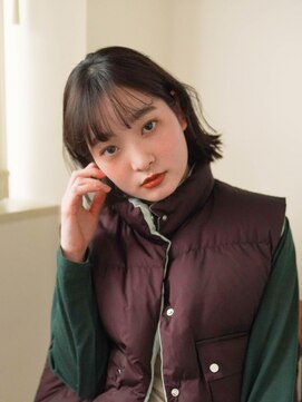 ジュール 大分(Joule) ミディアムヘア/斜めバング/グレージュカラー/大分駅