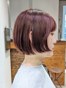 ゴーズゴードットビー 吉祥寺(go s go .b) 【gosgo近藤】ピンクベージュ/サイドバング/伸ばしかけボブ