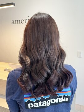 アメリ(ameri) 【ameri satomi】韓国巻き☆ピンクブラウン