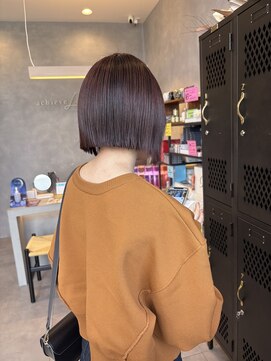 アチーブリス(achieve Liss) ボブカットナチュラルカラー☆大人可愛い×切りっぱなし20代30代