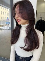 ソヨン 金山店(SOYON)&nbsp;フェミニンロング/似合わせカット/メルティカラー/かきあげ前髪