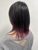 ジェナ(Jena) ブラック×ピンク　インナーカラー