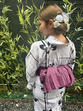 ケイティ(Keity) 浴衣×個性派タイトヘア