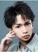 【RIRON】コンマバング×フェザーパーマ